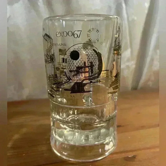 Vintage Expo 67 Large Beer Glass  Mug - Picture 1 of 5